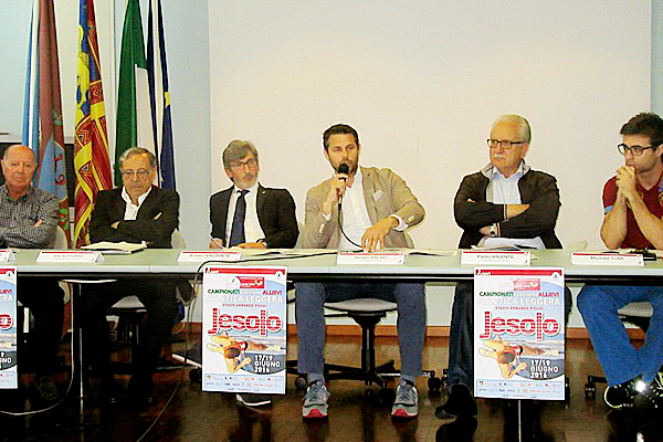 Nella foto un momento della conferenza stampa di presentazione dei Campionati Italiani Allievi