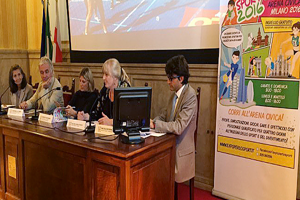 Tavolo relatori Expo per lo sport